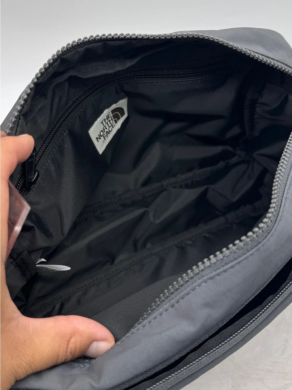 The North Face White Label CrossBody Messenger Bag Charcoal Grey Korea Exclusive